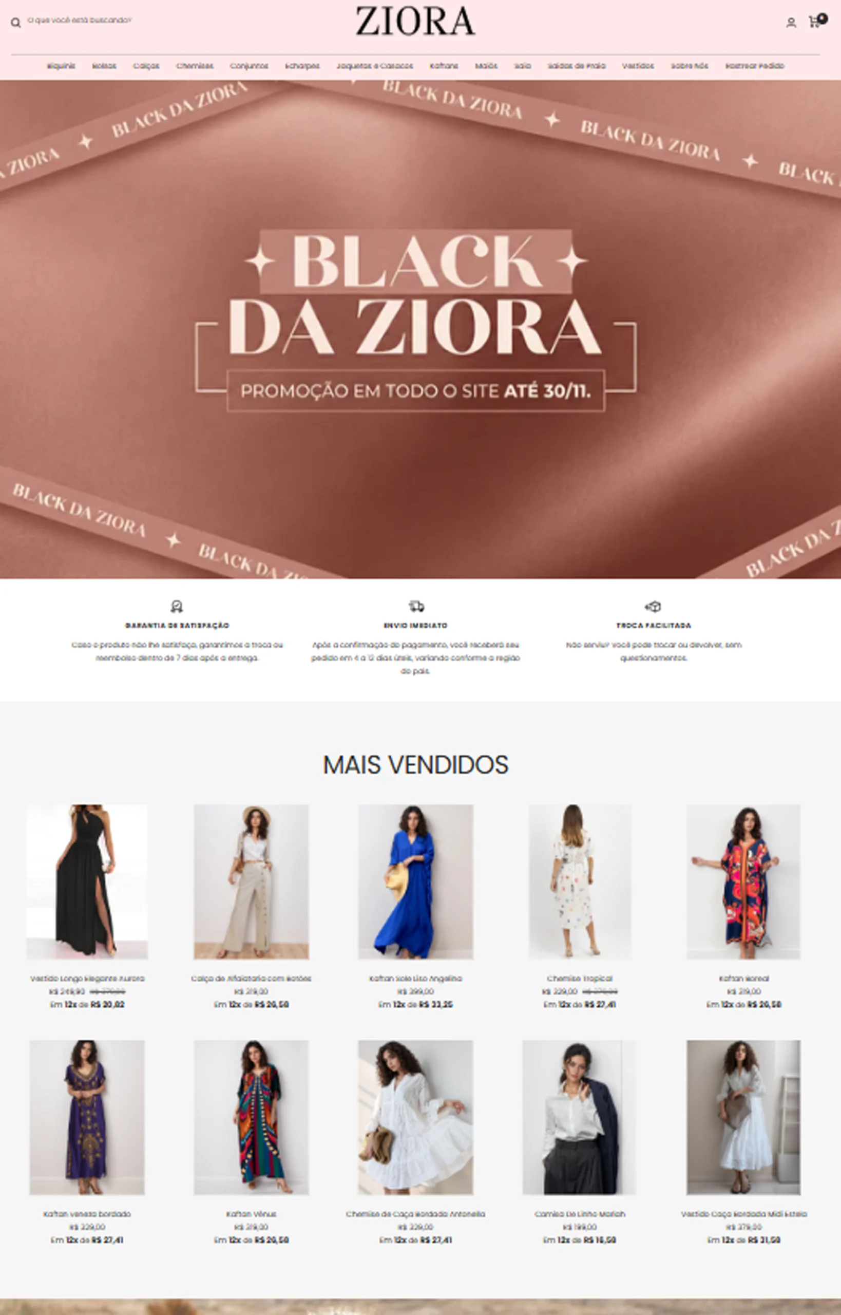 Landing Page Ziora