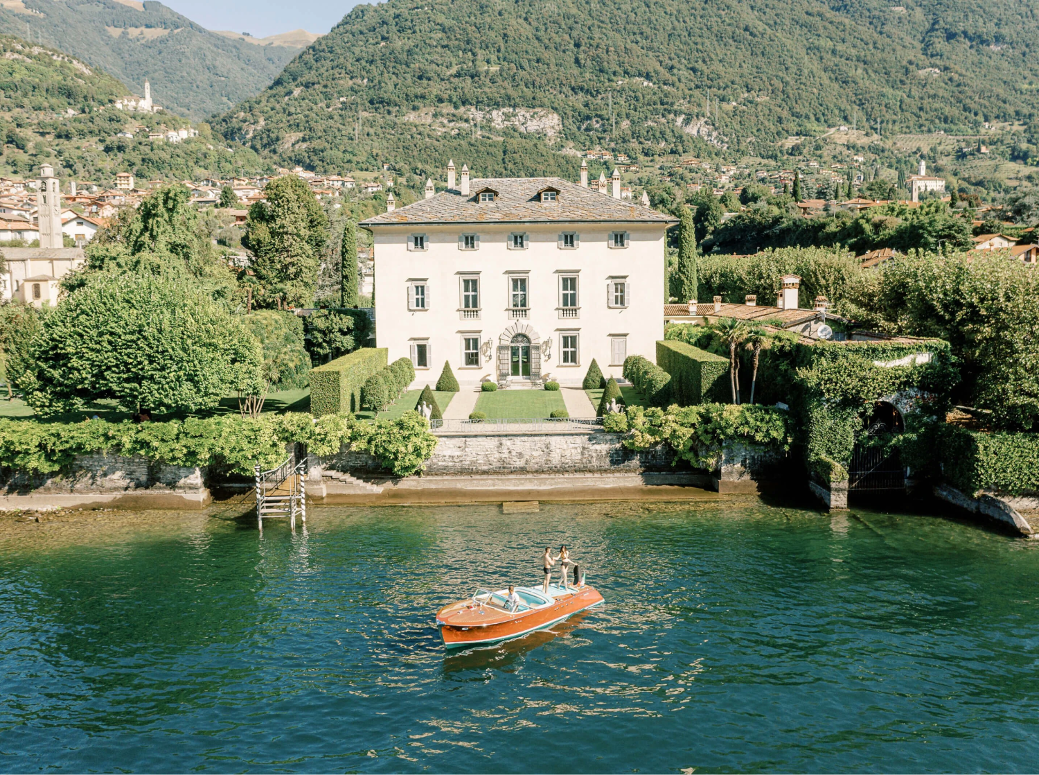 Casamento na Villa Balbiano com vista para o Lago di Como