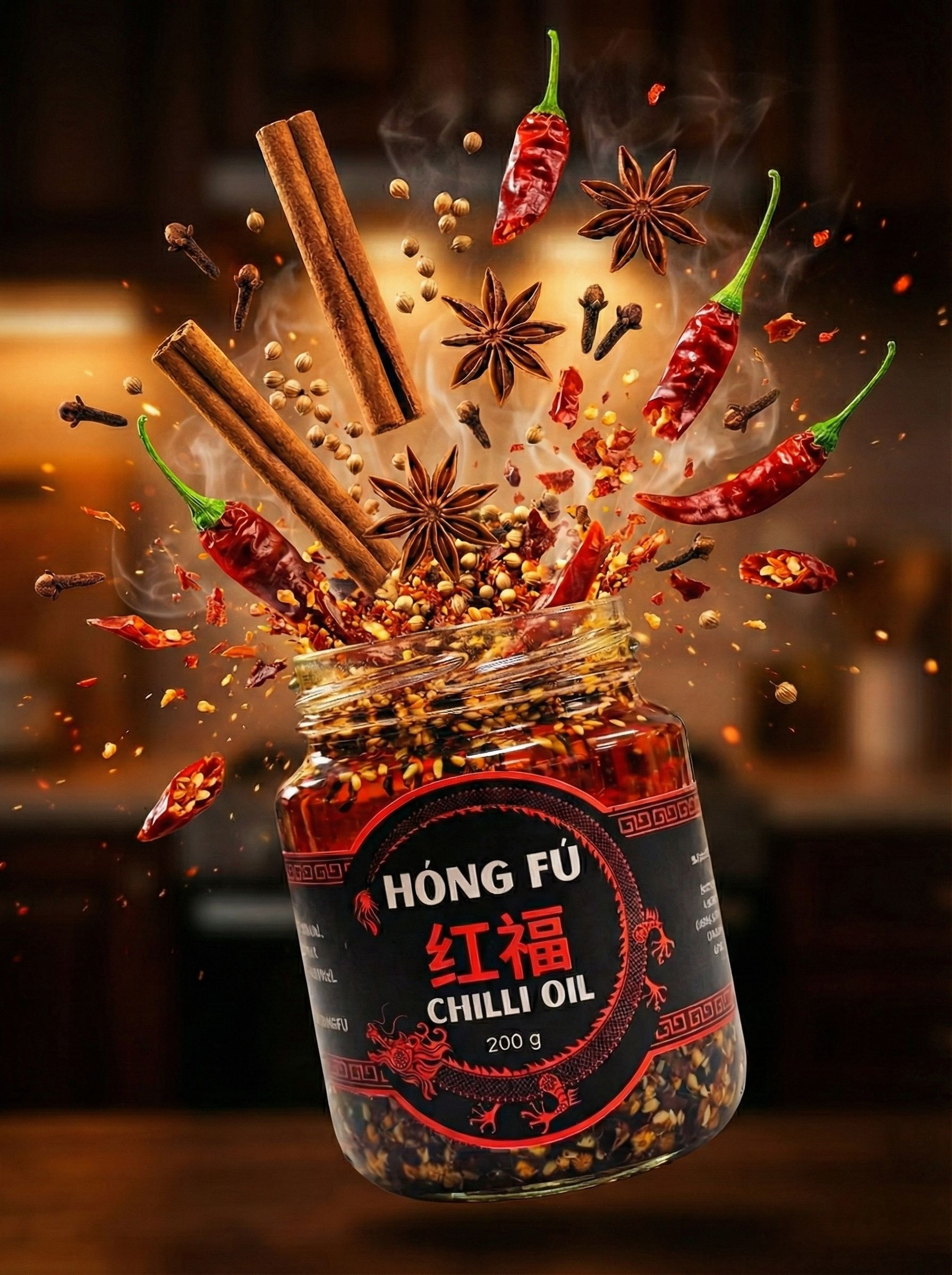 Hóng Fú Chilli Oil 200g